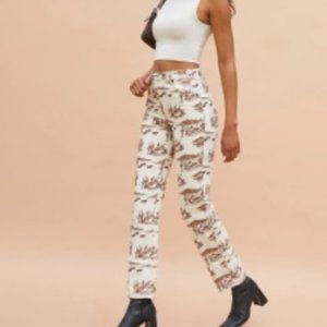 Reformation High Rise Straight Jean (28)